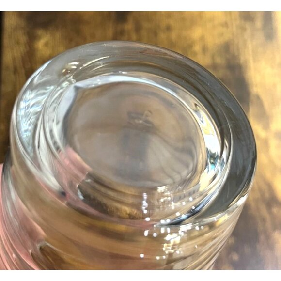 Set Of 5 Libbey Orbita Glasses Wave Pattern 16 Oz Each - Picture 5 of 8